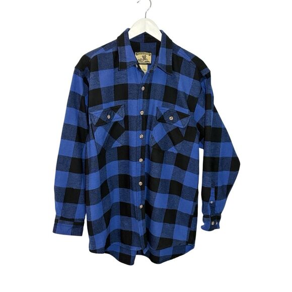 Vintage Field & Stream heavy Blue Buffalo flannel shirt - L - Picture 1 of 6